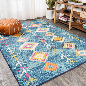 Tribal Love Geometric Area Rug
